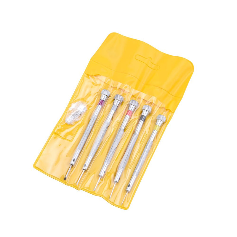  [AUSTRALIA] - Micro Precision Jewelry Screwdriver Set - 5 PCS Screwdrivers with 5 Extra Replace Blades for Watch Repair,Eyeglasses Repair,Jewelry Work,Electronics Repair