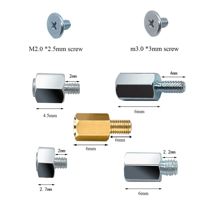  [AUSTRALIA] - PCIe NVMe M.2 SSD Mounting Screws Kit for Asus Gigabyte ASRock Msi Motherboards, 30pcs