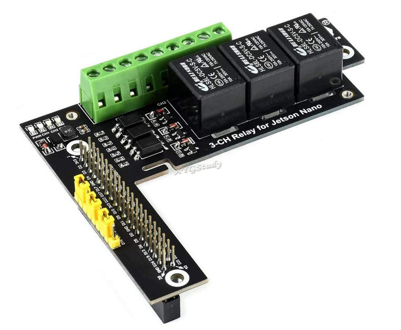  [AUSTRALIA] - XYGStudy Quality Power 3-Ch Relay Expansion Board Module Designed for Jetson Nano with Optocoupler Isolation Up to 2X Stackable