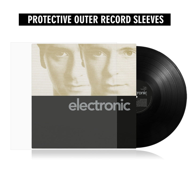  [AUSTRALIA] - Siveit Record Sleeves for Vinyl Record-50 Clear Plastic Protective Vinyl Record Outer Sleeves 4.7 Mil No-Acid -12.75" x 12.5" Record Sleeves Outer for 12" Single and Double LP Album Covers 50 Pack