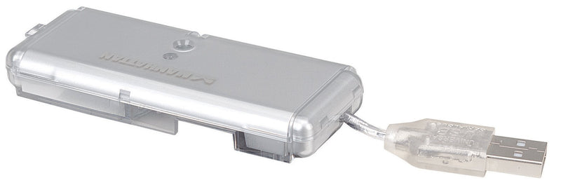 Manhattan 4-Port Hi-Speed USB Pocket Hub - Silver (160599) - LeoForward Australia