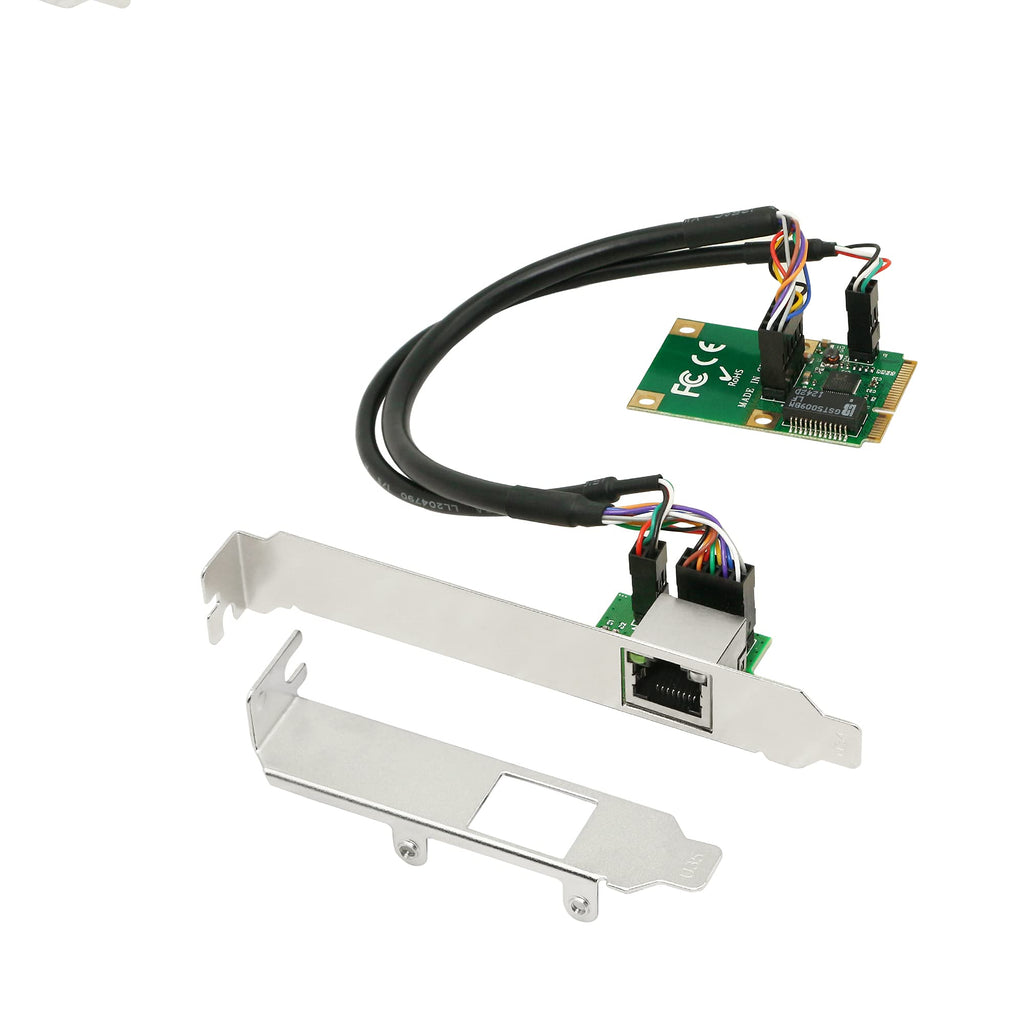  [AUSTRALIA] - CERRXIAN Mini PCI-E Gigabit Ethernet PCI Express Network Card NIC 10 / 100 / 1000Mbps with Low Profile Bracket