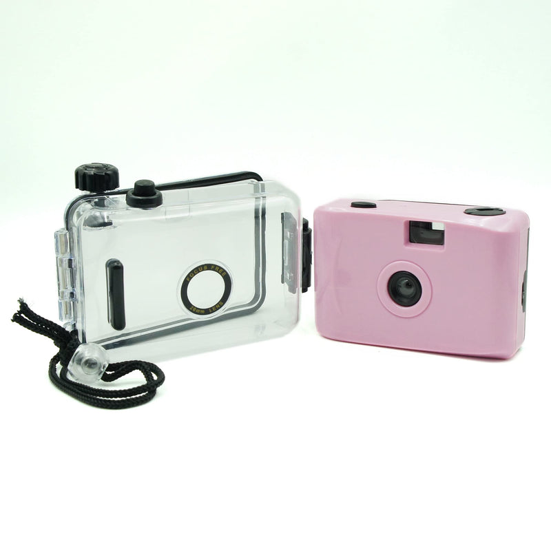  [AUSTRALIA] - Film Camera,Reusable,Focusfree,135Film Camera,Use 35mm Film (Pink&Black) pink&black