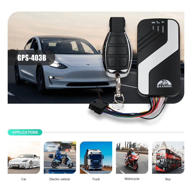  [AUSTRALIA] - BAANOOL BN-403 A/B 4G GPS Tracker Device for Vehicles No Monthly Fee Car Intelligent Tracking Device Mini Locator for Automobile Truck Taxi (BAANOOL-403B) BAANOOL-403B