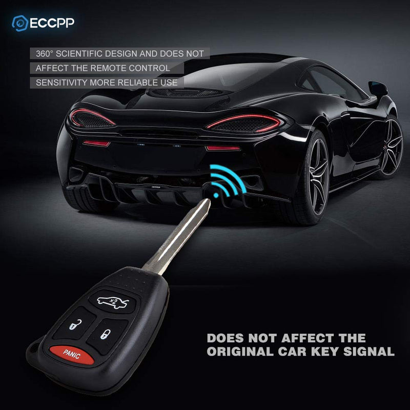  [AUSTRALIA] - ECCPP Replacement fit for Uncut Keyless Entry Remote Key Fob Chrysler Dodge Jeep OHT692713AA (Pack of 1)