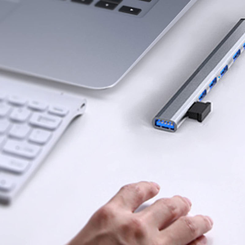  [AUSTRALIA] - 7-Port USB Hub for Laptops Aluminum USB Splitter USB Extender USB 3.0 Hub Compatible with iMac, MacBook, Mac Pro, Mac Mini, PC