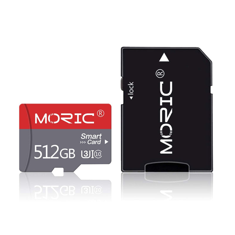  [AUSTRALIA] - 512GB Micro SD Card with Adapter 512GB Class 10 Fast Speed Memory Card for Camera TF Card for Computer,Game Console,Dash Cam,Camcorder,Surveillance,Drone