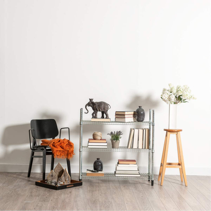  [AUSTRALIA] - DuraSteel Wire Shelving Shelf Lock Clips / Shelving Sleeves - Fits with Thunder Group, Alera, Honey Can Do, Eagle, Regency, Metro and more - For 1" Post, Plastic, Black, Pack of 8 Pcs