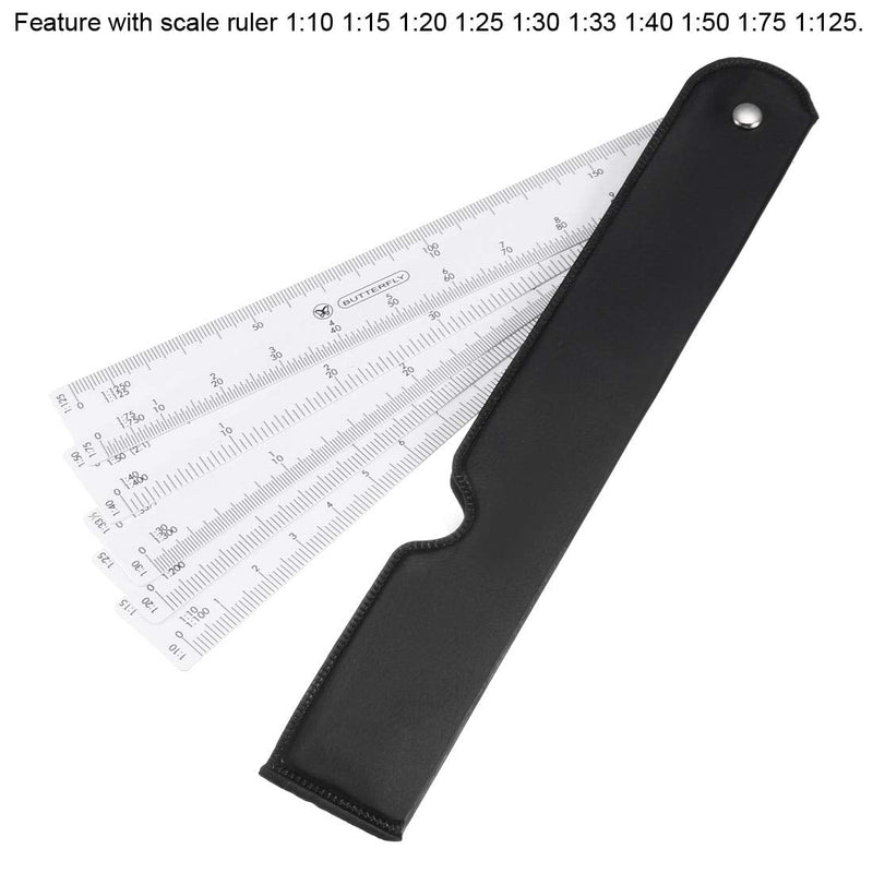  [AUSTRALIA] - uxcell Scale Ruler Engineer Scale Architect Rulers 1/10 1/15 1/20 1/25 1/30 1/33 1/40 1/50 1/75 1/125 Plastic