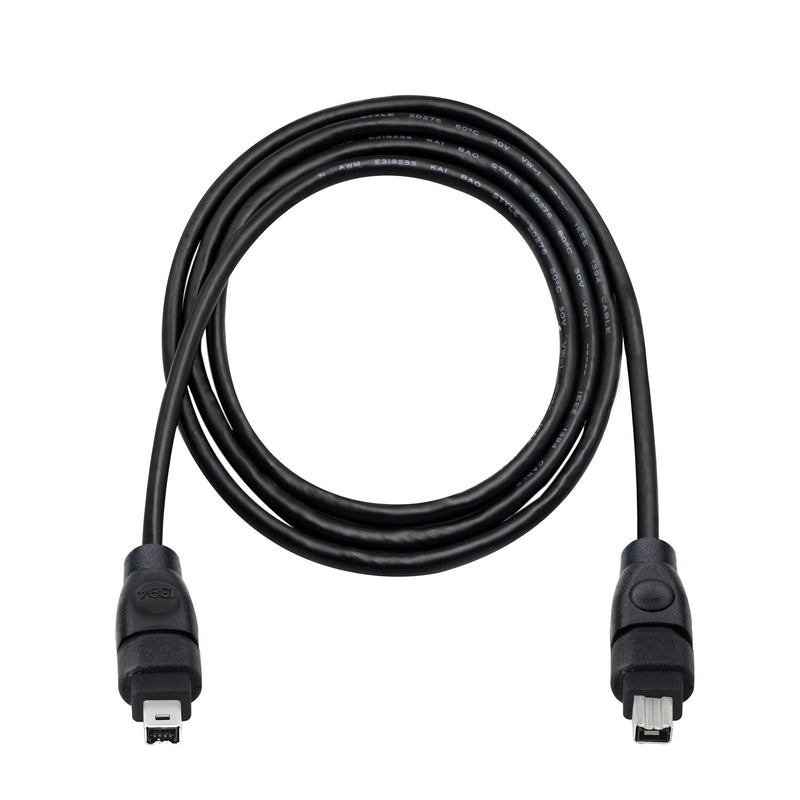  [AUSTRALIA] - GINTOOYUN 6FT FireWire IEEE 1394 Cable,4 Pin to 4 Pin Male to Male Cord,FireWire 400 DV iLink Cable for Laptop to Camcorder