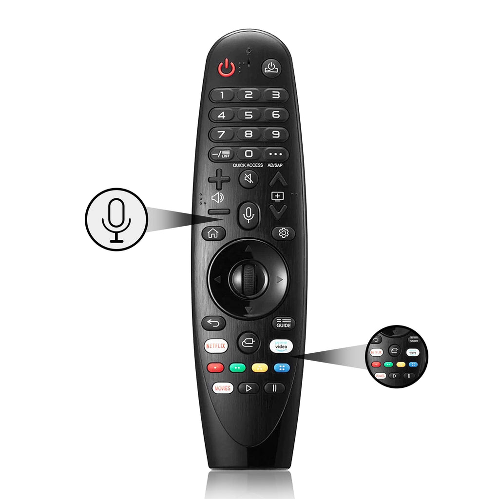  [AUSTRALIA] - Replacement for LG Smart TV Remote Magic Remote Control with Voice and Pointer Function Universal LG Remote for LG UHD OLED QNED NanoCell 4K 8K Models Netflix and Prime Video Hot Keys,Google/Alexa MR20GA