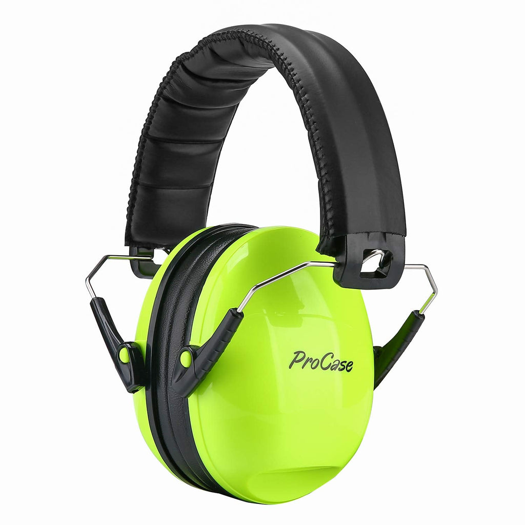  [AUSTRALIA] - ProCase Kids Ear Protection, Noise Cancelling Headphones for Kid Toddler Hearing Protection Safety Earmuffs -Green Green