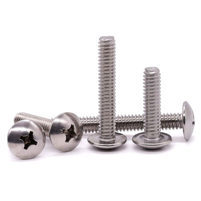  [AUSTRALIA] - 1/4-20 x 1" Truss Head Machine Screws, Phillips Drive, Fully Machine Thread, 18-8 Stainless Steel 304, Bright Finish, Pack of 50 1/4-20 x 1" (50 PCS)