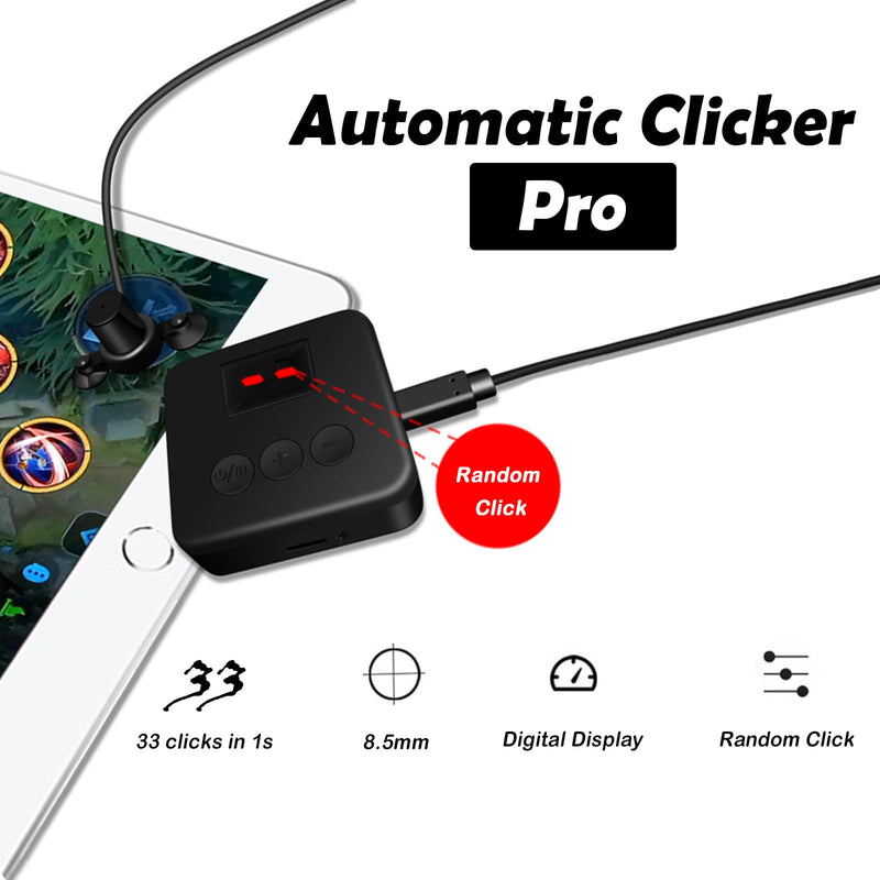  [AUSTRALIA] - Auto Clicker for iPhone iPad, Adjustable Automatic Physical Tapper,Phone Screen Device Speed Clicker for Android IOS, Simulated Finger Continuous Clicking, Suitable for Games, Live Broadcasts, Reward Tasks（1 Second Fastest 33 Times） H1