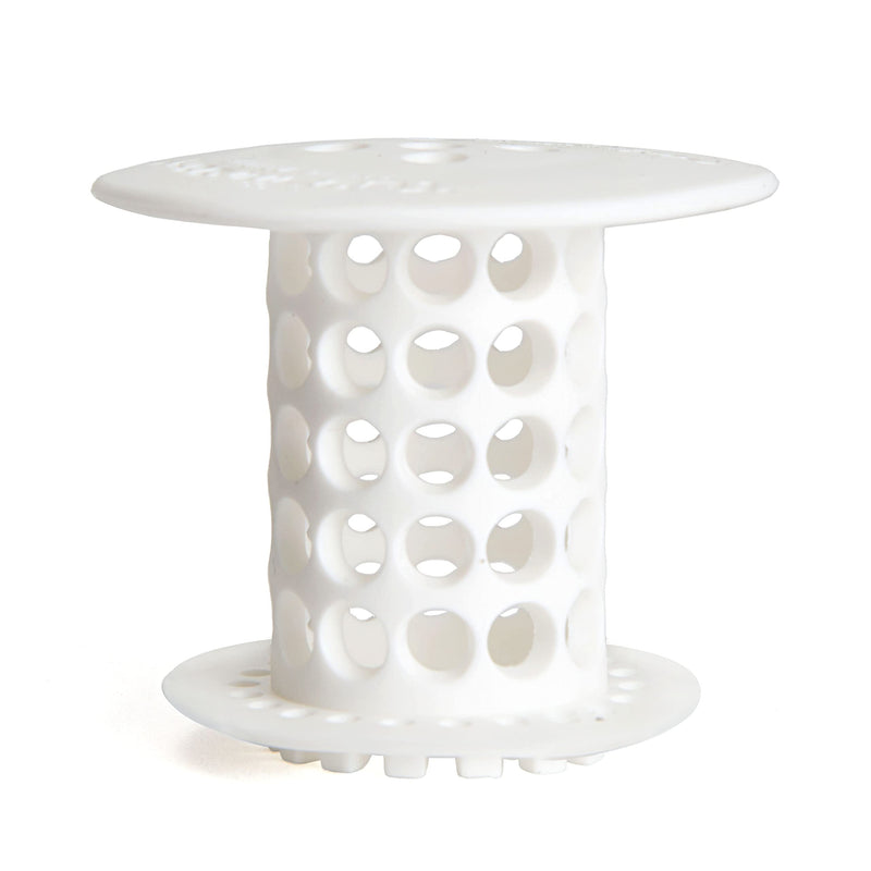 TubShroom The Revolutionary Tub Drain Protector Hair Catcher/Strainer/Snare, White, 2.25 x 2.25 Inch - LeoForward Australia