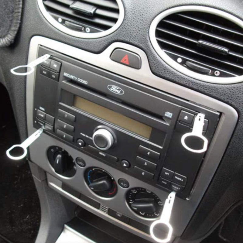 Radio Removal Tool key Set for Ford, Volkswagen, Audi, and Mercedes, Car CD DVD Host Key Disassembly Tool 4PCS - LeoForward Australia