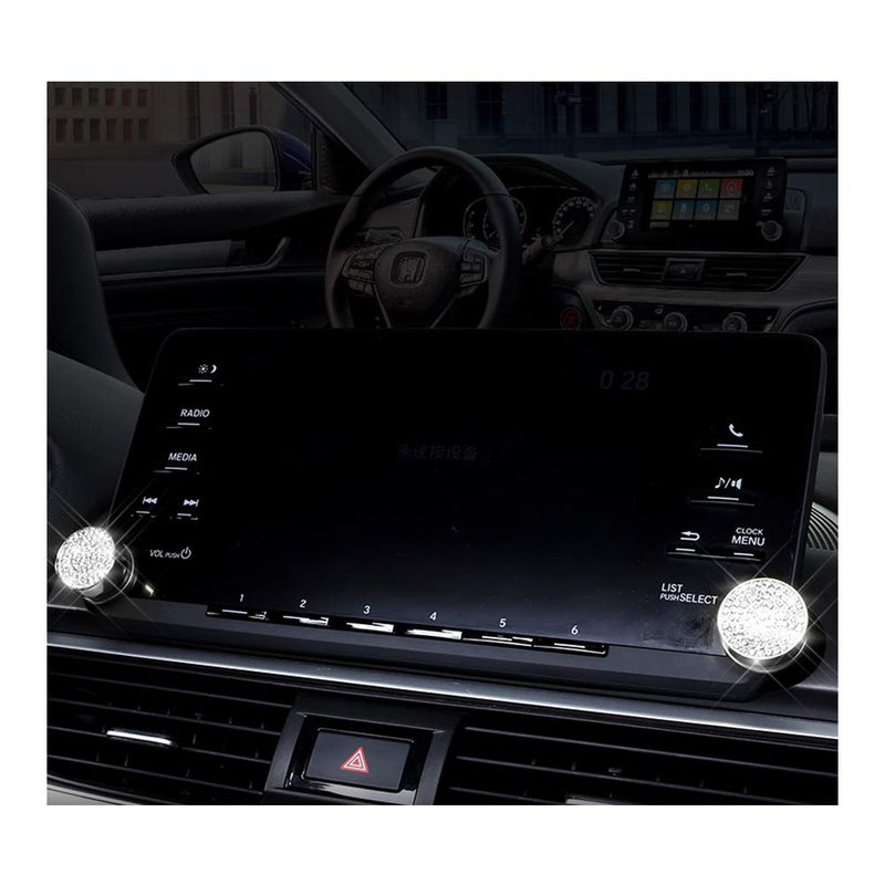 [AUSTRALIA] - Senauto 2pcs Bling Navigation Touch Screen Knob Button Cover Compatible with Honda Accord Sport EX EX-L Touring Sedan 2018-2019