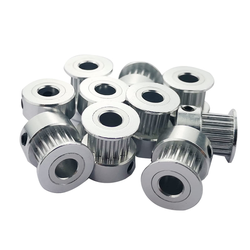  [AUSTRALIA] - 10 Pcs GT2 Pulley,16 Teeth 5mm Bore 6mm Width 16T Timing Belt Idler Pulley Wheel Aluminum with Llen Wrench for 3D Printer Timing Belt 6mm Belt 16 Tooth 5mm Bore