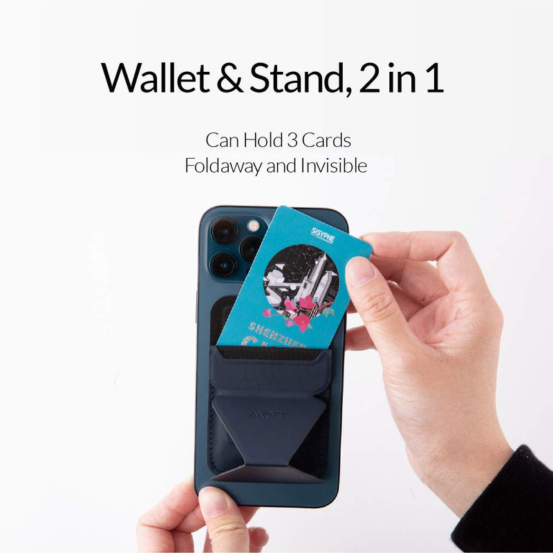 MOFT The First Snap-On Magnetic Stand & Wallet for iPhone 12 Series for iPhone 12/12 Mini/12 Pro/12 Pro Max (Ash Grey) - LeoForward Australia
