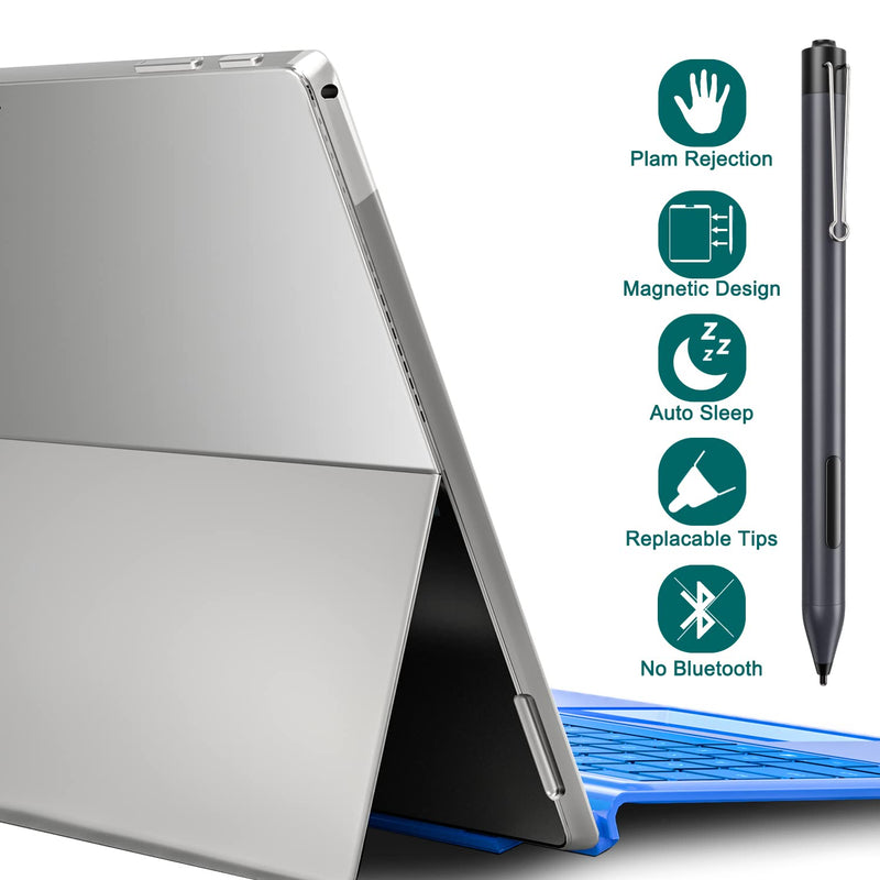  [AUSTRALIA] - Pen for Surface, Stylus Pen Compatible with Microsoft Surface ProX/7/6/5/4/3, Go2/Go1, Surface3, Surface Laptop3/2/1, Surface Studio2/1, Surface Book3/2/1, Pressure Sensitive, Right-Click, Black 14inch