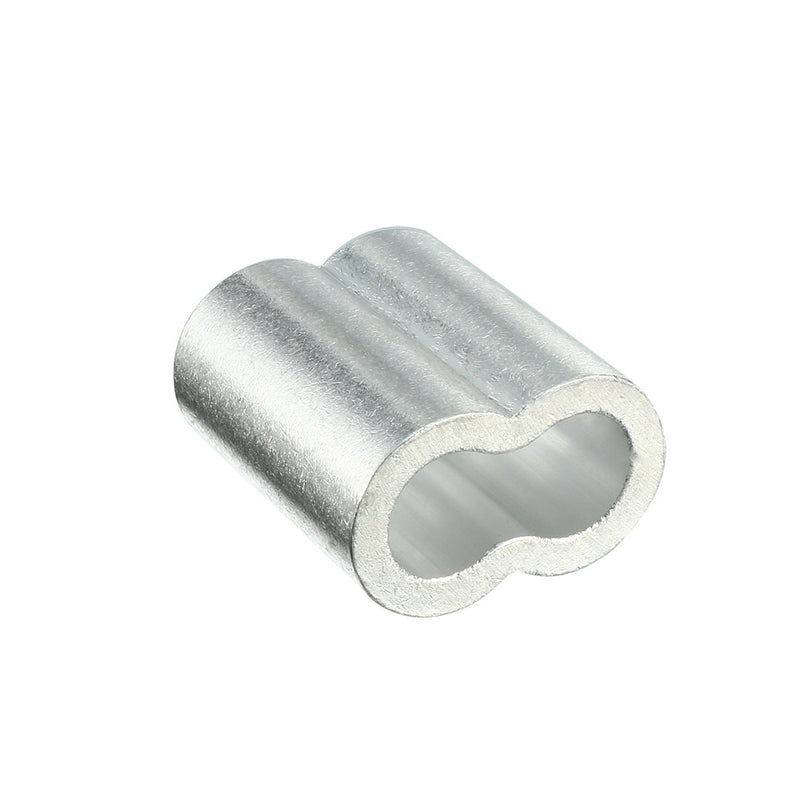 uxcell Aluminum Crimping Loop Sleeve Double Barrel for 3/8"-7/16" Wire Rope Pack of 4 - LeoForward Australia