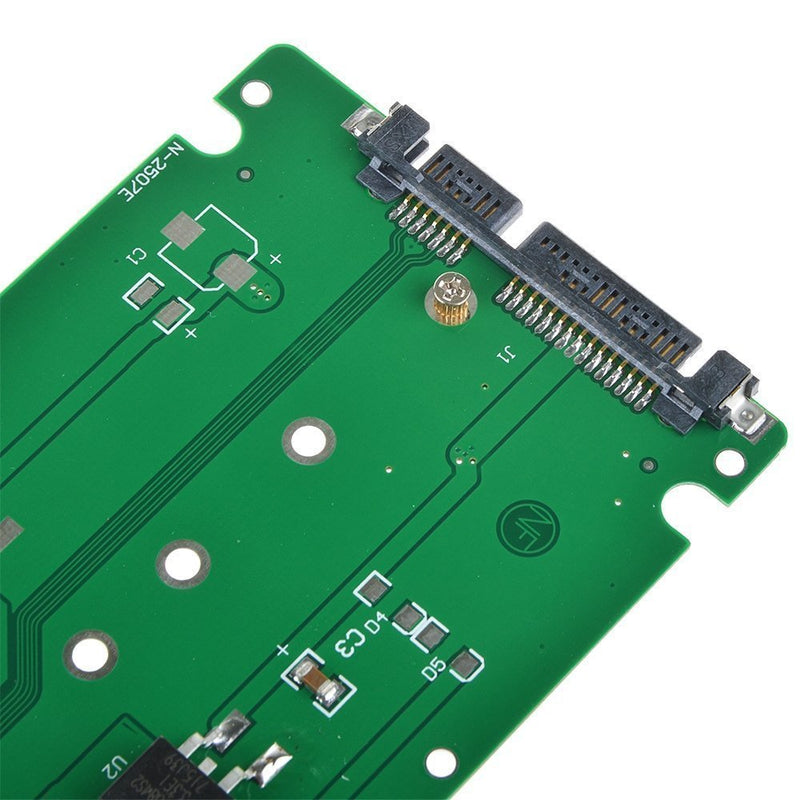 M.2 NGFF (SATA) SSD to 2.5 SATA Adapter SATA Hard disk Adapter Converter with 7mm Enclosure Case - LeoForward Australia