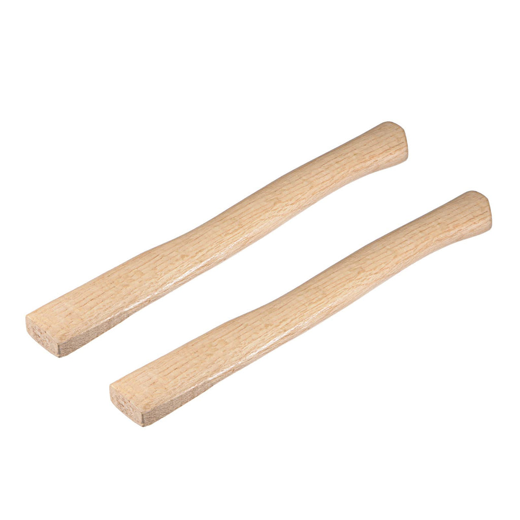  [AUSTRALIA] - uxcell 16 Inch Wood Long Replacement Handle Curved Replaceable Handle for Axe Hammer Flat Square Eye Oak Wood 2 Pack