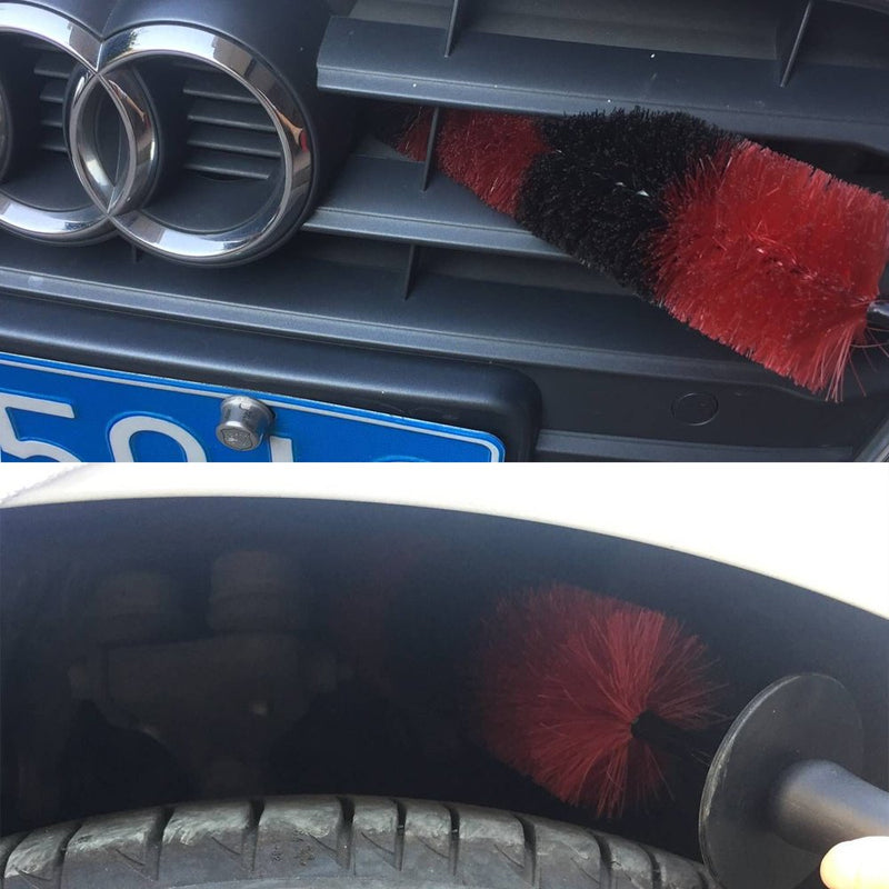 Premium Wheel /Rim Cleaning Brush Long Soft Bristle,Car Wheel Brush,Rim Tire Detail Brush,Multipurpose use For Cleaning Wheels,Rims,Exhaust Tips,Motorcycles,Bicycles, Grills,Engine (CCS-001) CCS-001 - LeoForward Australia