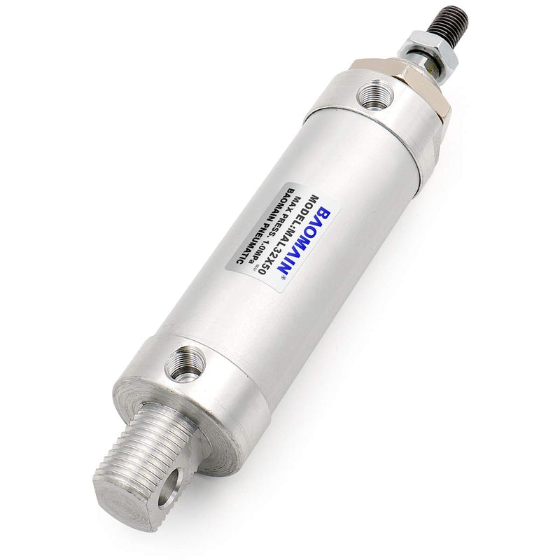  [AUSTRALIA] - Baomain Mini Air Cylinder MAL 32 X 50 Single Male Thread Rod Dual Action 32 Bore 50 Stroke