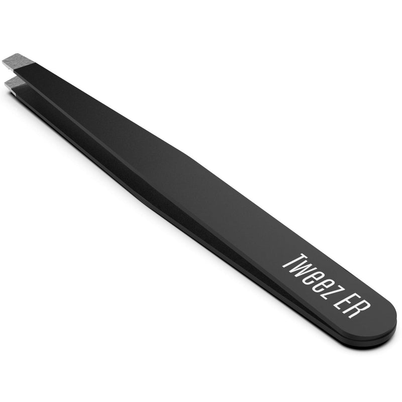 Tweezers for Women, Professional tweezers precision Stainless Steel with Slanted Tip, Ideal Tweezers for ingrown hair, Eyebrow Tweezers & Precision Tweezers for Your Daily Beauty Routine Black - LeoForward Australia