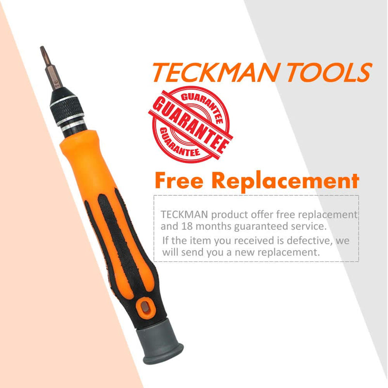  [AUSTRALIA] - Screwdriver for Ring Doorbell Replacement, TECKMAN 5 in 1 Ring Doorbell Screwdriver Bit Set for Battery Change and Fit for 1; 2; & Pro Version