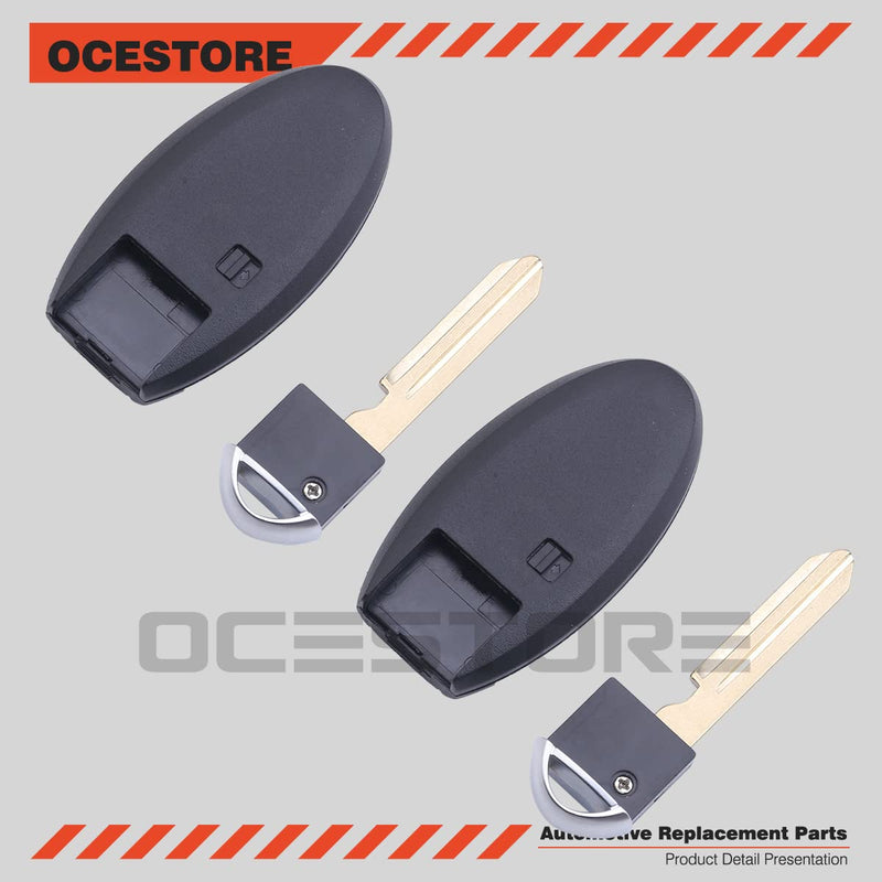  [AUSTRALIA] - OCESTORE 2 Pcs 4 Button Car Key Fob Keyless Entry Remote Replacement for 2016-2017 Pathfinder Titan Xd Replace KR5S180144014 285E3-5AA3D