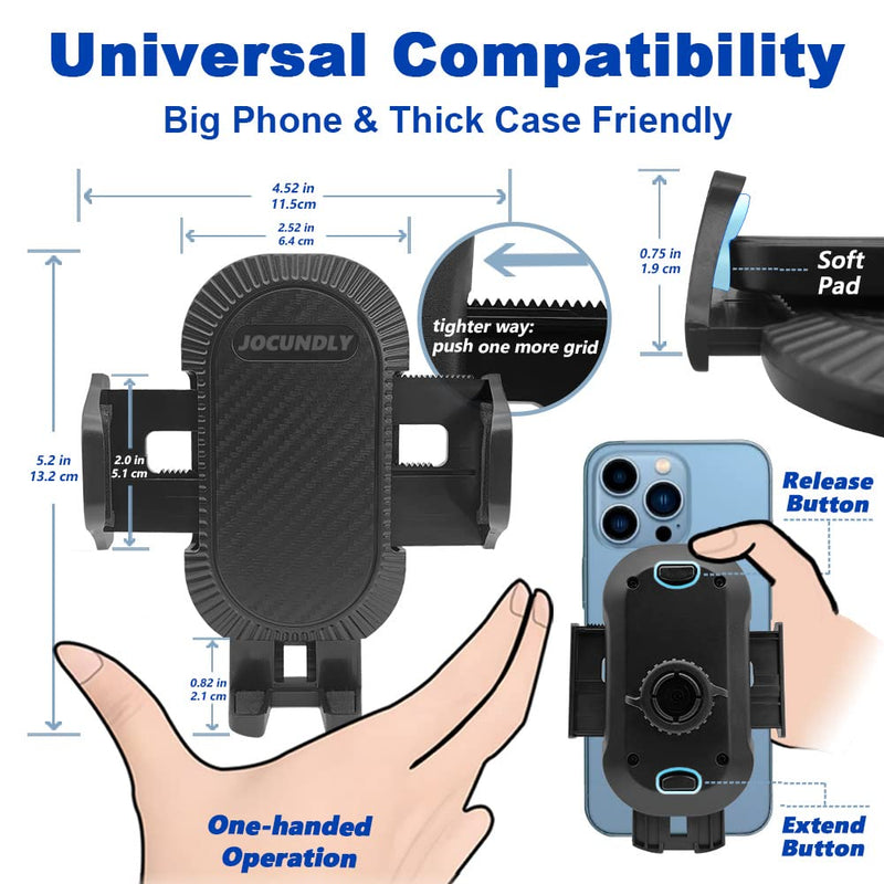  [AUSTRALIA] - JOCUNDLY Car Phone Mount for 2018-2023 Chevrolet Equinox Chevy [Thick Case Friendly] Mobile Phone Holder Cell Navigation Bracket Air Vent Auto Accessories Cradles, All Phones