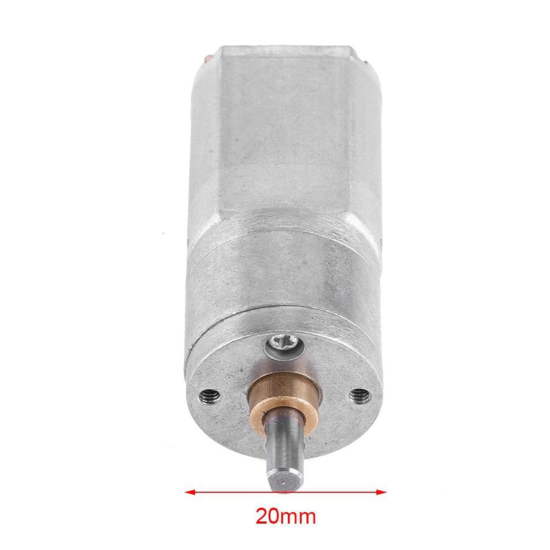  [AUSTRALIA] - Akozon Gear Motor DC 12V High Torque Turbo Electric Gear Reduction Motor Outer Diameter 20MM Total Metal Speed Reduction Gear 15/30/50/100/200RPM 15 RPM