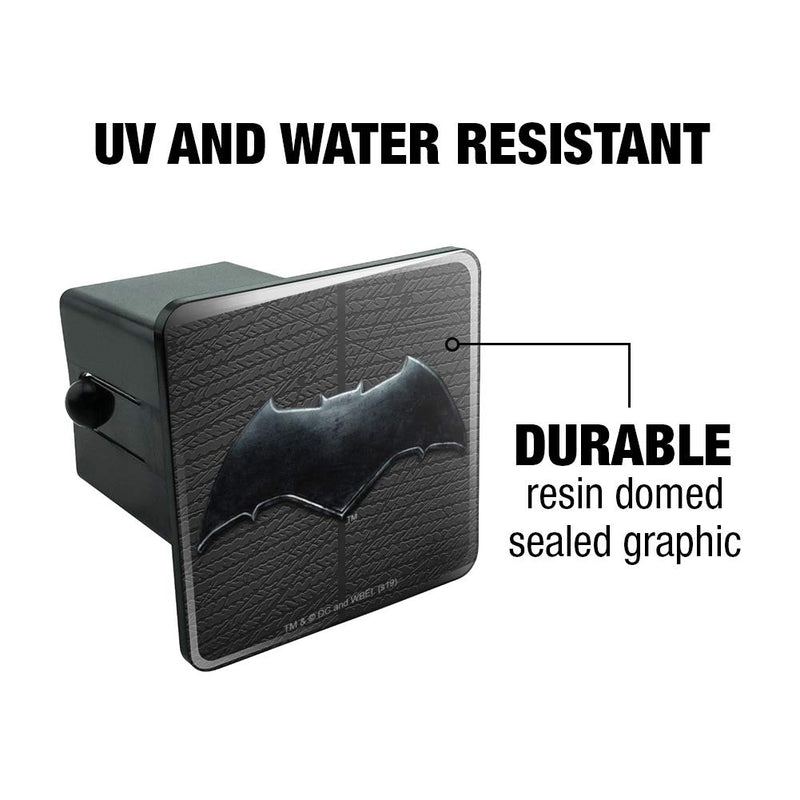 [AUSTRALIA] - Graphics and More Justice League Movie Batman Logo Tow Trailer Hitch Cover Plug Insert 2 Inch Receivers