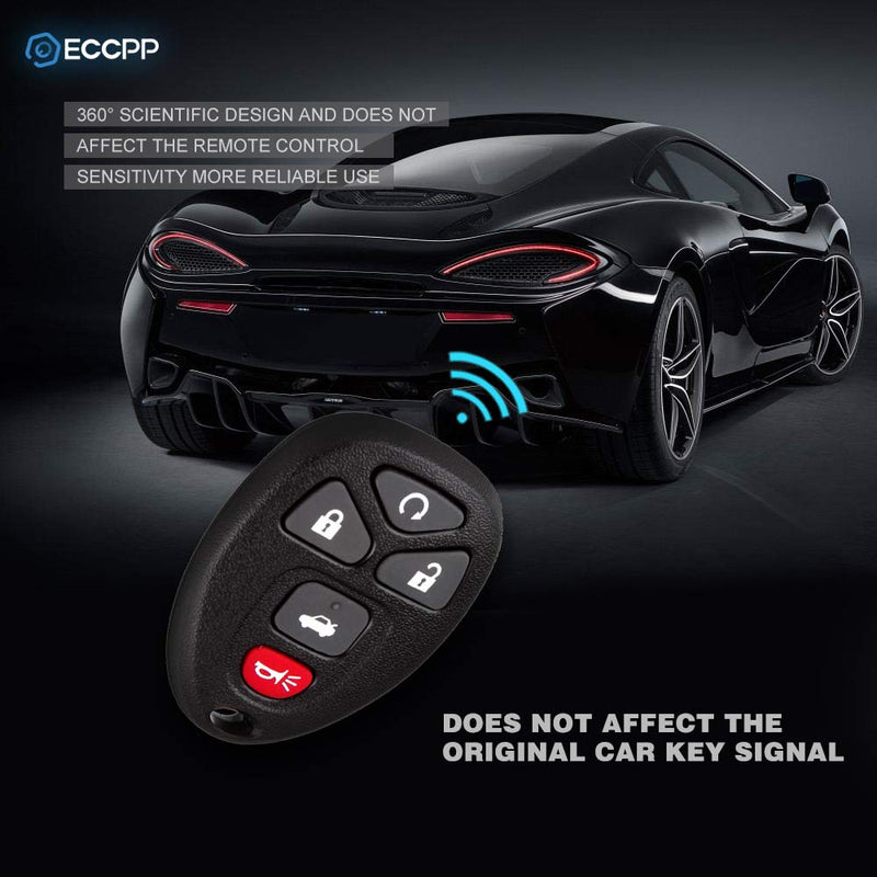  [AUSTRALIA] - ECCPP Replacement fit for Uncut Keyless Entry Remote Control Car Key Fob Shell Case Buick Lacrosse/Chevrolet Cobalt Malibu/Pontiac G5 G6 Grand Prix KOBGT04A (Pack of 1) X 1pc