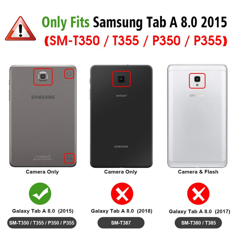 Fintie Keyboard Case for Samsung Galaxy Tab A 8.0 (2015), Slim Shell Stand Cover w/Magnetically Detachable Bluetooth Keyboard for Tab A 8.0 SM-T350/P350 2015 (NOT Fit 2017/2018 Version), Galaxy Z-Galaxy - LeoForward Australia