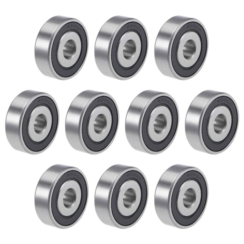  [AUSTRALIA] - uxcell 638-2RS Deep Groove Ball Bearings 8mm x 28mm x 9mm Double Sealed Chrome Steel P6(ABEC3) 10pcs 8x28x9mm