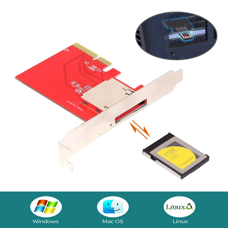  [AUSTRALIA] - cablecc M.2 NVMe 2230 M-Key SSD to CF-Express Type-B Adapter for Xbox Series X&S CH SN530 SSD PCIe4.0 Expansion Memory Card (Black PCI-E 4X to CFExpress Adapter) Black PCI-E 4x to CFExpress Adapter
