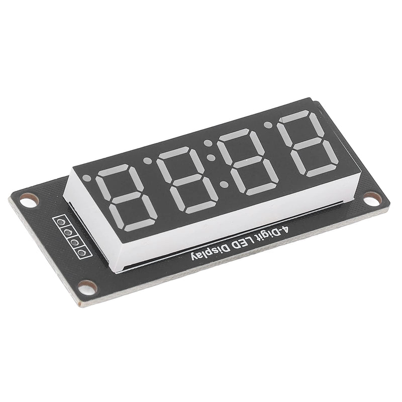  [AUSTRALIA] - 4 Set 4 Digit Digital Tube with Pin Header LED Display Board 7 Segments Clock Module TM1637 0.56in Clock Double Dots Module (Blue MRA041C)