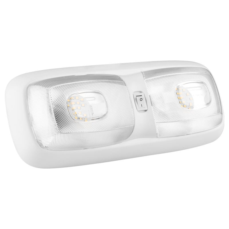  [AUSTRALIA] - Lumitronics RV LED Euro-Style Double Ceiling Dome Light Double LED