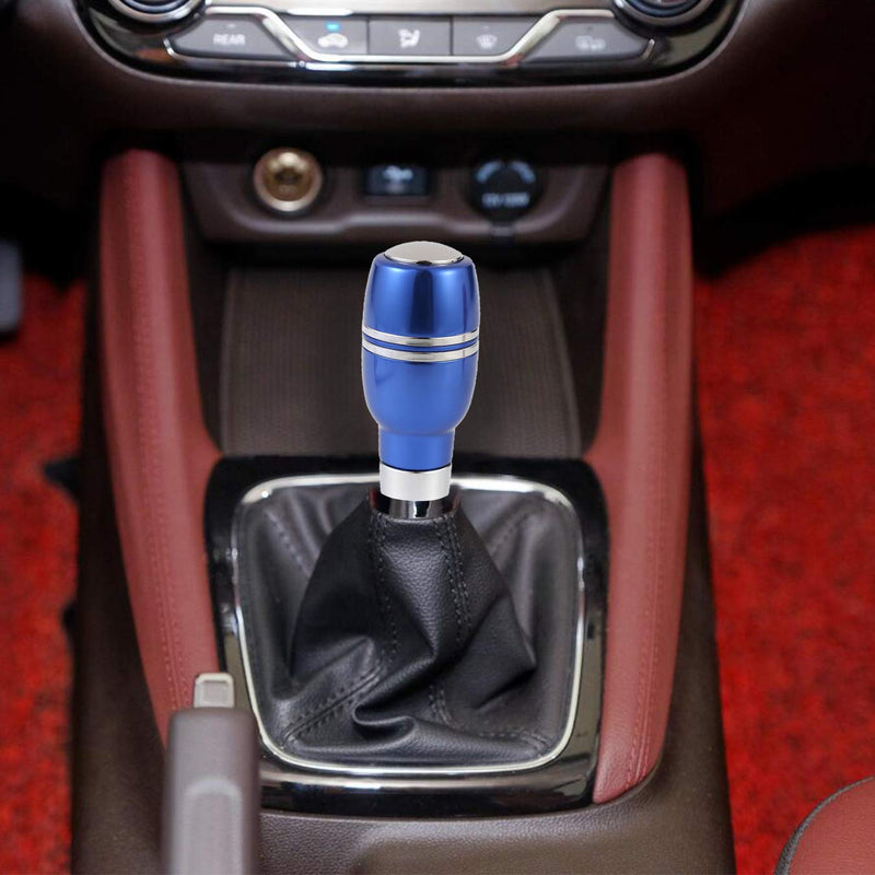  [AUSTRALIA] - Arenbel Auto Button Shifter Knob Universal Stick Shifting Shift Handle Gear Lever Head of Aluminum Alloy fit Most MT at, Blue