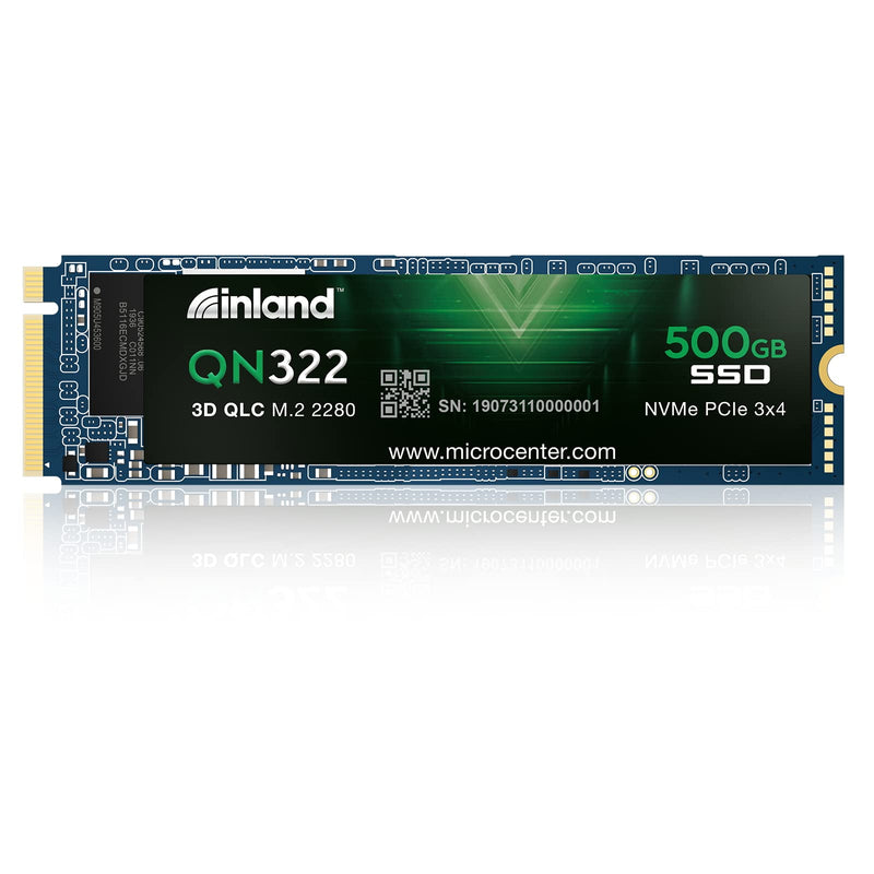  [AUSTRALIA] - INLAND QN322 500GB NVME M.2 2280 PCIe Gen 3.0x4 3D NAND SSD Internal Solid State Drive, PCIe Express 3.1 and NVMe 1.4 Compatible (500 GB)