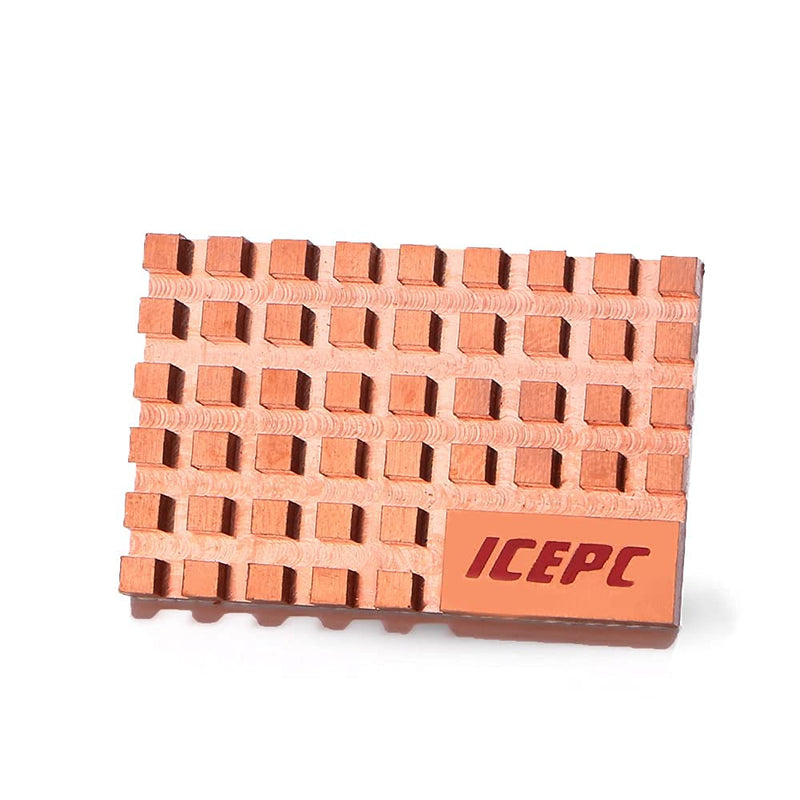 icepc mSATA SSD Pure Copper Heatsink PCIe Cooler with High Performance Thermal Conductivity Adhesive for Cooling Mini-SATA Solid State Disk SSD Radiator(40x26x4mm) 40x26x4mm - LeoForward Australia