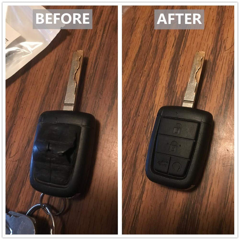  [AUSTRALIA] - for 2008 2009 Pontiac G8 Key Fob Shell Cover Smart Keyless Entry Remote Case (5 Buttons) Small-without blank key