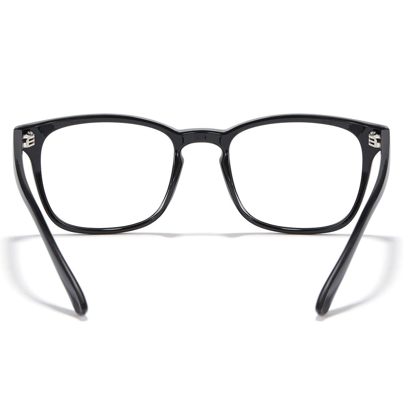 Cyxus Women Men Eyeglasses Frame Clear Lens Glasses Non-Prescription 22 - Black - LeoForward Australia