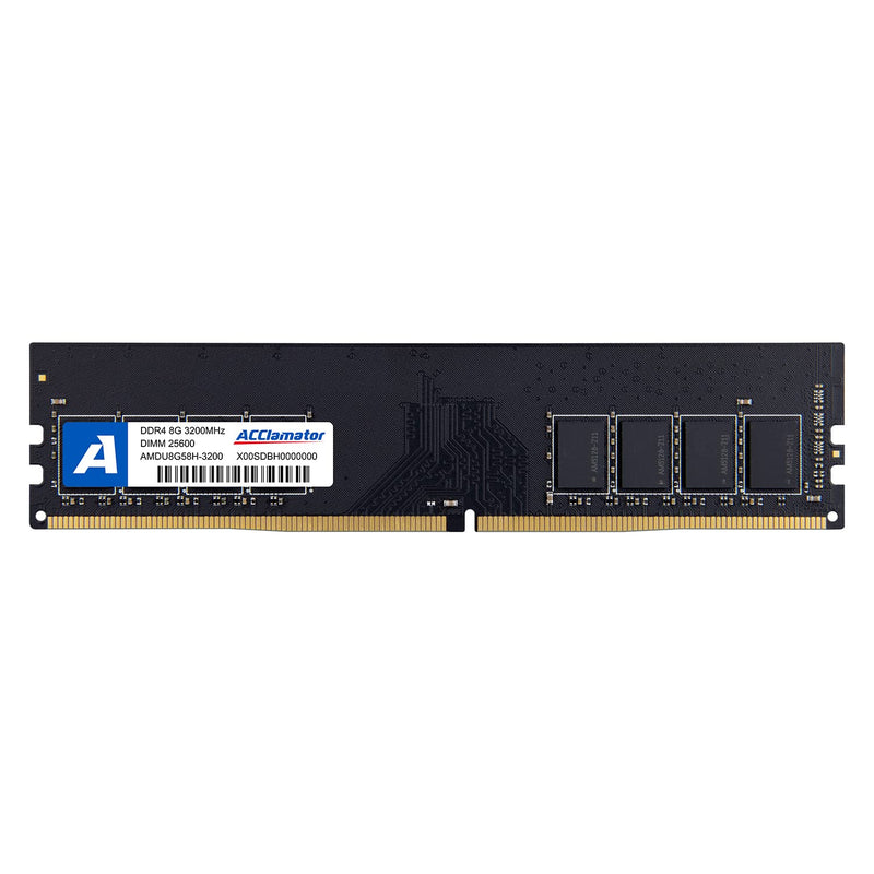  [AUSTRALIA] - 8GB DDR4 Ram 3200MHz (PC4-25600) 1.2V Desktop (DIMM) Computer Memory CL22 (Compatible with 2666MHz, 2400MHz or 2133MHz) Acclamator… 8GB 3200Mhz DDR4 For Desktop