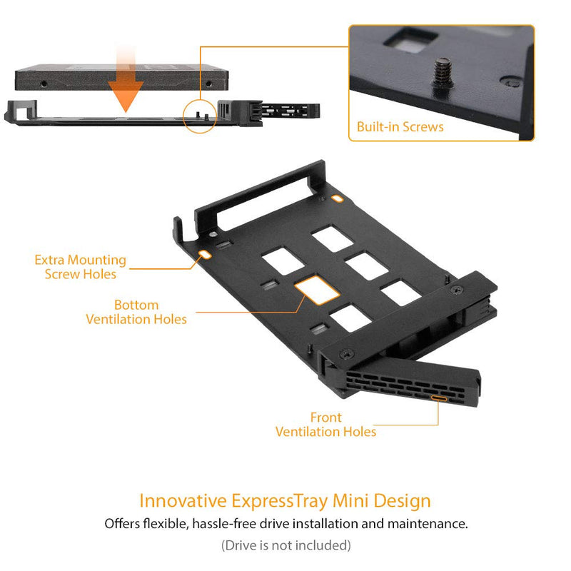 ICY DOCK Tool-Less 2 x 2.5 SAS/SATA HDD/SSD Mobile Rack +3.5" Slot for External 5.25" Bay - ExpressCage MB322SP-B 2 x 2.5" + 3.5" - LeoForward Australia