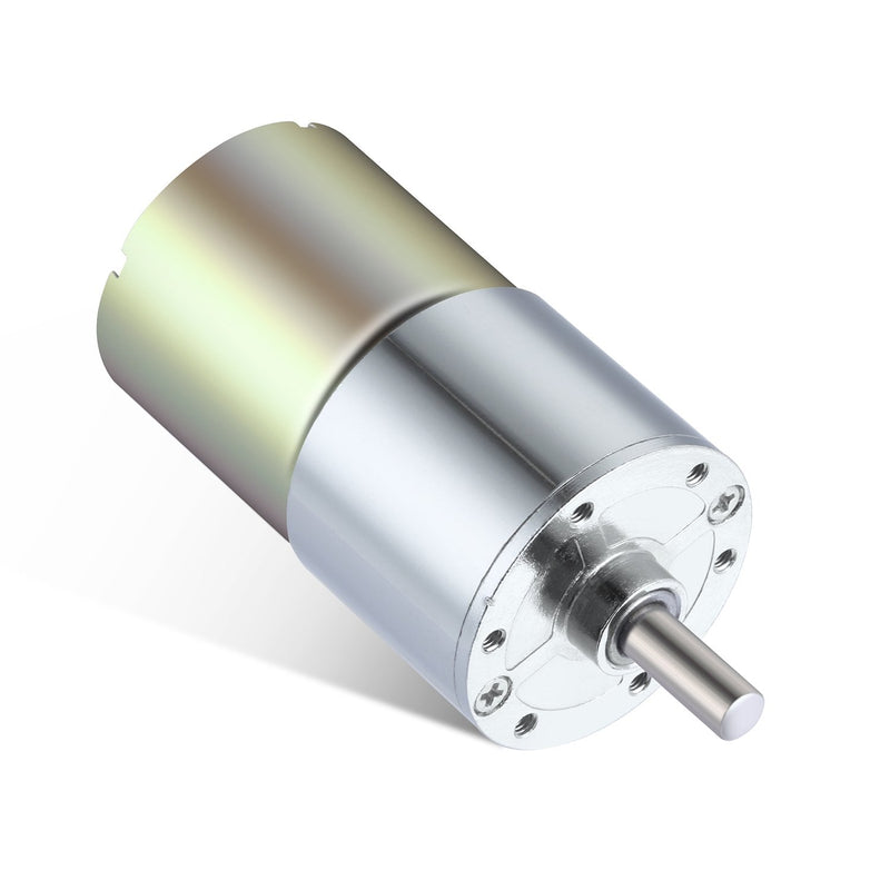  [AUSTRALIA] - Greartisan DC 12V 100RPM Gear Motor High Torque Electric Micro Speed Reduction Geared Motor Centric Output Shaft 37mm Diameter Gearbox 12 Volt 100 RPM