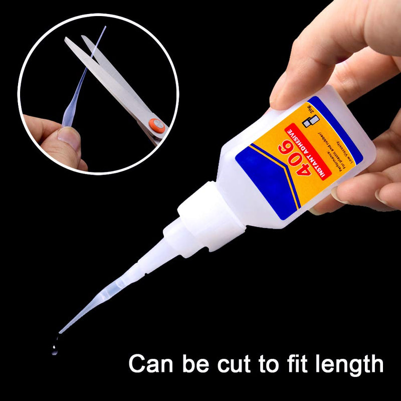  [AUSTRALIA] - PAGOW Glue Micro Tips, 100 PCS Precision Micro-Tips, Glue Extender Applicator for Dispensing Adhesive Dispensers Crafting, Great Work with CA Building Stick, Handmade Craft Tissue Model Projects